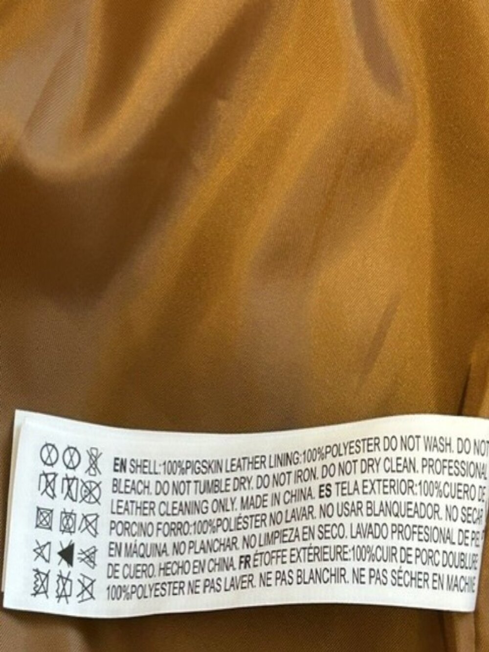 Genuine Suede Shirt Jacket Brown Size S - Picture 5 of 5